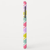 Coques Case-Mate iPhone Houndstooth Multicolor+White Big Motif (Dos/Gauche)