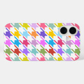 Coques Case-Mate iPhone Houndstooth Multicolor+White Big Motif (Verso (horizontal))