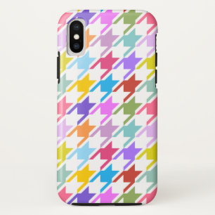 Case-Mate iPhone Case Houndstooth Multicolor+White Big Motif