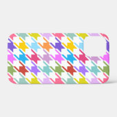Coques Case-Mate iPhone Houndstooth Multicolor+White Big Motif (Verso (horizontal))