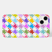 Coques Case-Mate iPhone Houndstooth Multicolor+White Big Motif (Verso (horizontal))