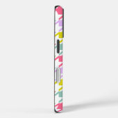 Coques Case-Mate iPhone Houndstooth Multicolor+White Big Motif (Verso / Droite)