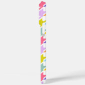 Coques Case-Mate iPhone Houndstooth Multicolor+White Big Motif (Verso / Gauche)