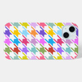 Coques Case-Mate iPhone Houndstooth Multicolor+White Big Motif (Verso (horizontal))