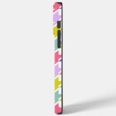 Coques Case-Mate iPhone Houndstooth Multicolor+White Big Motif (Verso / Gauche)