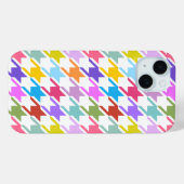 Coques Case-Mate iPhone Houndstooth Multicolor+White Big Motif (Verso (horizontal))