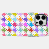 Coques Case-Mate iPhone Houndstooth Multicolor+White Big Motif (Verso (horizontal))
