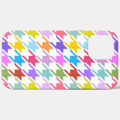 Coques Case-Mate iPhone Houndstooth Multicolor+White Big Motif (Verso (horizontal))