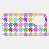Coques Case-Mate iPhone Houndstooth Multicolor+White Big Motif (Verso (horizontal))