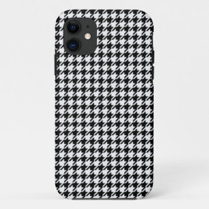 Case-Mate iPhone Case Houndstooth noir et blanc par Shirley Taylor