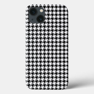 Case-Mate iPhone Case Houndstooth noir et blanc par Shirley Taylor