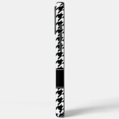 Coques Case-Mate iPhone Houndstooth noir et blanc Preppy Personnalisé (Verso / Gauche)