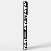 Coques Case-Mate iPhone Houndstooth noir et blanc Preppy Personnalisé (Verso / Droite)