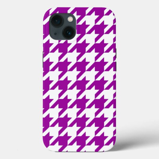 Coques Case-Mate iPhone Houndstooth Purple Elegant (Verso)