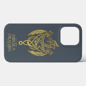 Coques Case-Mate iPhone HOUSE of the Dragon | Golden Filigree Dragon Crest (Verso (horizontal))