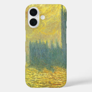 Coques iPhone 16 Houses of Parliament, ciel orageux de Claude Monet