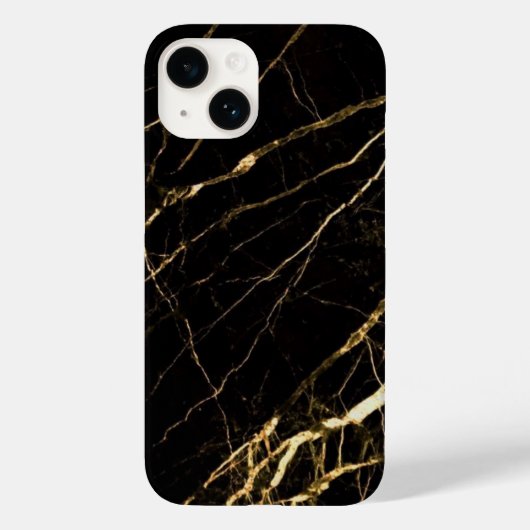 Coques Case-Mate iPhone housse black marble pour iphone 14 (Verso)