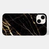 Coques Case-Mate iPhone housse black marble pour iphone 14 (Verso (horizontal))