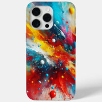Housse de téléphone à éclaboussures de peinture