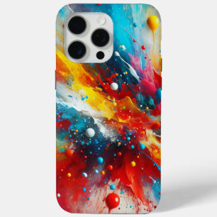 Coque iPhone 15 Pro Max Housse de téléphone à éclaboussures de peinture