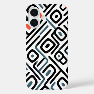 Coques iPhone 16 Housse de téléphone à motif graphique en ligne aud