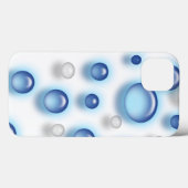 Coques Case-Mate iPhone Housse de téléphone - Bulles bleues (Verso (horizontal))