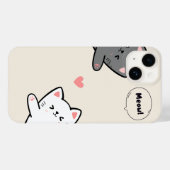 COQUES Case-Mate iPhone HOUSSE DE TÉLÉPHONE DESIGN MIAOU CHAT (Verso (horizontal))