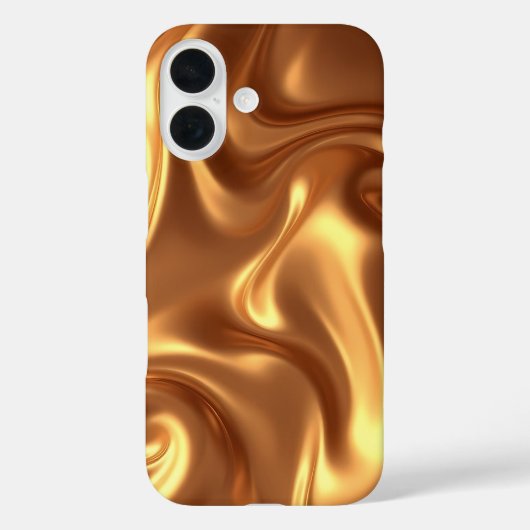 Coques Case-Mate iPhone Housse de téléphone i phone 16 liquide doré (Verso)