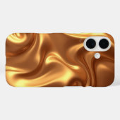 Coques Case-Mate iPhone Housse de téléphone i phone 16 liquide doré (Verso (horizontal))
