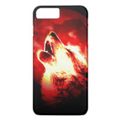 Coques Case-Mate iPhone Howling Grey Wolf à Moon (Dos)