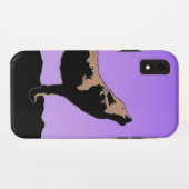 Coques Case-Mate iPhone Howling Wolf at Sunset - Art faunique original (Dos (Horizontal))