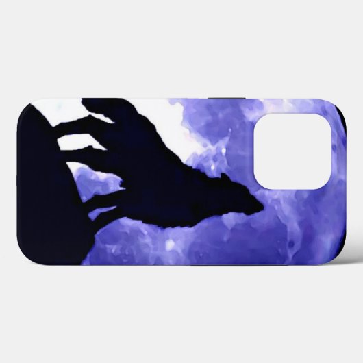 Coques Case-Mate iPhone Howling Wolf & Fullmoon (Verso (horizontal))