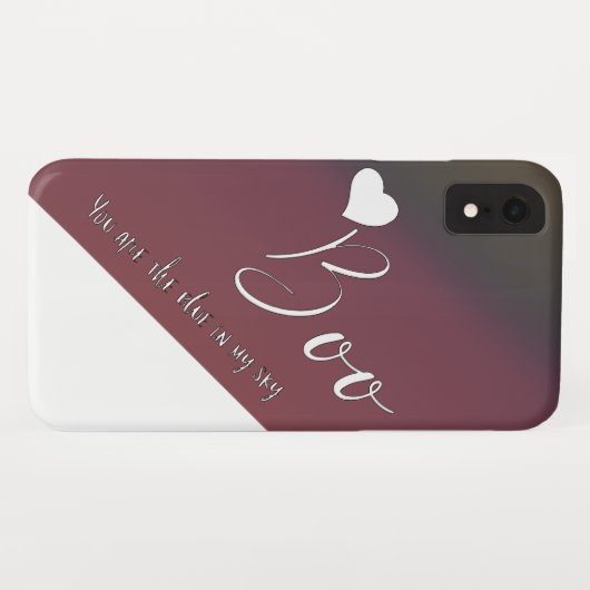 Coques Case-Mate iPhone Huez le cas rose de XR d'iPhone (Dos (Horizontal))