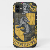 Coques Case-Mate iPhone Hufflepuff Crest détruit (Dos)