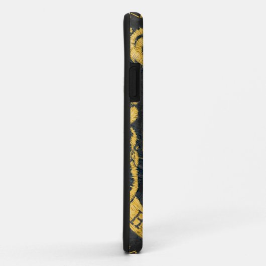 Coques Case-Mate iPhone Hufflepuff Crest détruit (Dos/Droite)