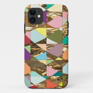 Coques Pour iPhone Huile d'or couleur Abstraite
