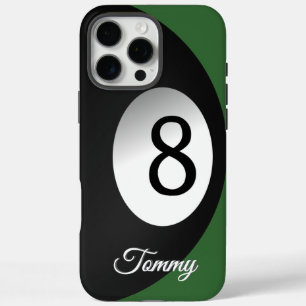 Coques iPhone 16 Pro Max Huit Ball Pool Jeu Personnalisé