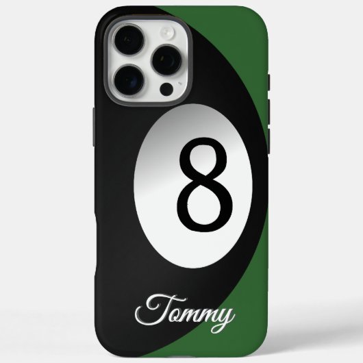 Coques Case-Mate iPhone Huit Ball Pool Jeu Personnalisé (Verso)