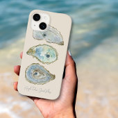 Coques Case-Mate iPhone Huître aquarelle "High Tides, Good Vibes"