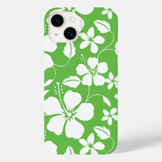 COQUES Case-Mate iPhone HULA HAÏIENNE (HIBISCUS) LIME (Verso)