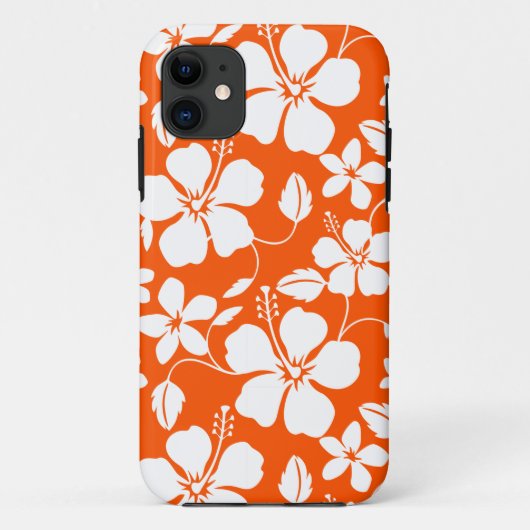 COQUES Case-Mate iPhone HULA HAÏIENNE (HIBISCUS) ORANGE (Dos)