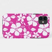 COQUES Case-Mate iPhone HULA HAÏIENNE (HIBISCUS) ROSE CHAUDE (Dos (Horizontal))