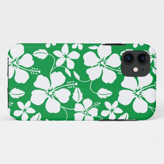 COQUES Case-Mate iPhone HULA HAÏIENNE (HIBISCUS) VERT (Dos (Horizontal))