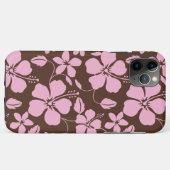 COQUES Case-Mate iPhone HULA HAWAIEN (HIBISCUS) BRUN/ROSE (Dos (Horizontal))