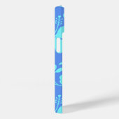 COQUES Case-Mate iPhone HULA HAWAIEN (HIBISCUS) PERVENCHE/TEAL (Verso / Droite)