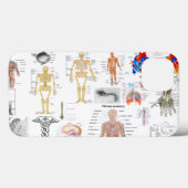Coques Case-Mate iPhone Human Anatomy Charts (Verso (horizontal))