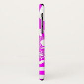 Coques Case-Mate iPhone Humeur rose et blanche (Dos/Gauche)