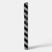 Coques Case-Mate iPhone Humeurs marocaines noires Chevrons avec monogramme (Verso / Gauche)