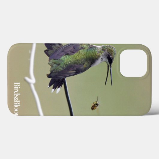 Coques Case-Mate iPhone Hummingbird & Honey Bee (Verso (horizontal))