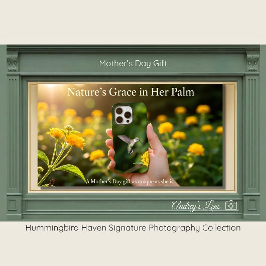 Coques Case-Mate iPhone Hummingbird | Lantana Art Phone Case Mother's Day